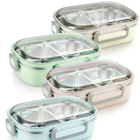 stainless steel bento box ebay|stainless steel bento box containers.